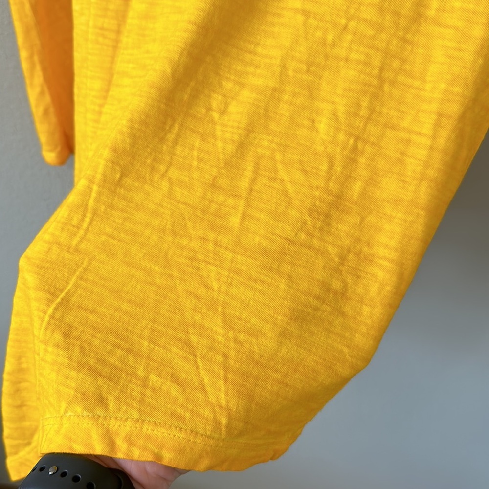 Sanctuary Yellow Short Sleeve Tie Front Blouse XL - Picture 8 of 10
